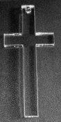 Plexihänge kors större 7 cm 1 st