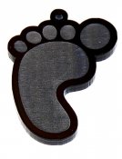 Plexihänge fot 1 st - välj svart eller klar