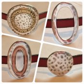 Slider oval ring stor silverfärgad europeisk kvalité 1 st