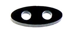 Plexilås till bland annat wraparmband smal oval större svart 1 st