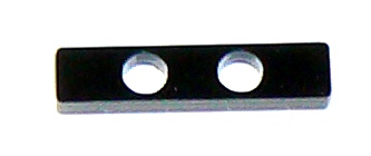 Plexilås till bland annat wraparmband smal rektangel större svart 1 st