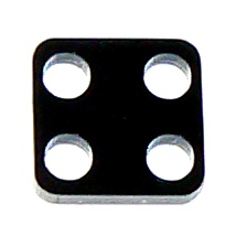 Plexilås till bland annat wraparmband fyrkant mindre svart 1 st