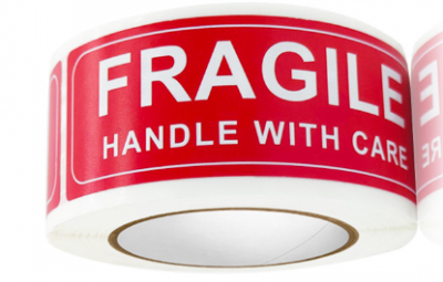 Stickers fragile frakt